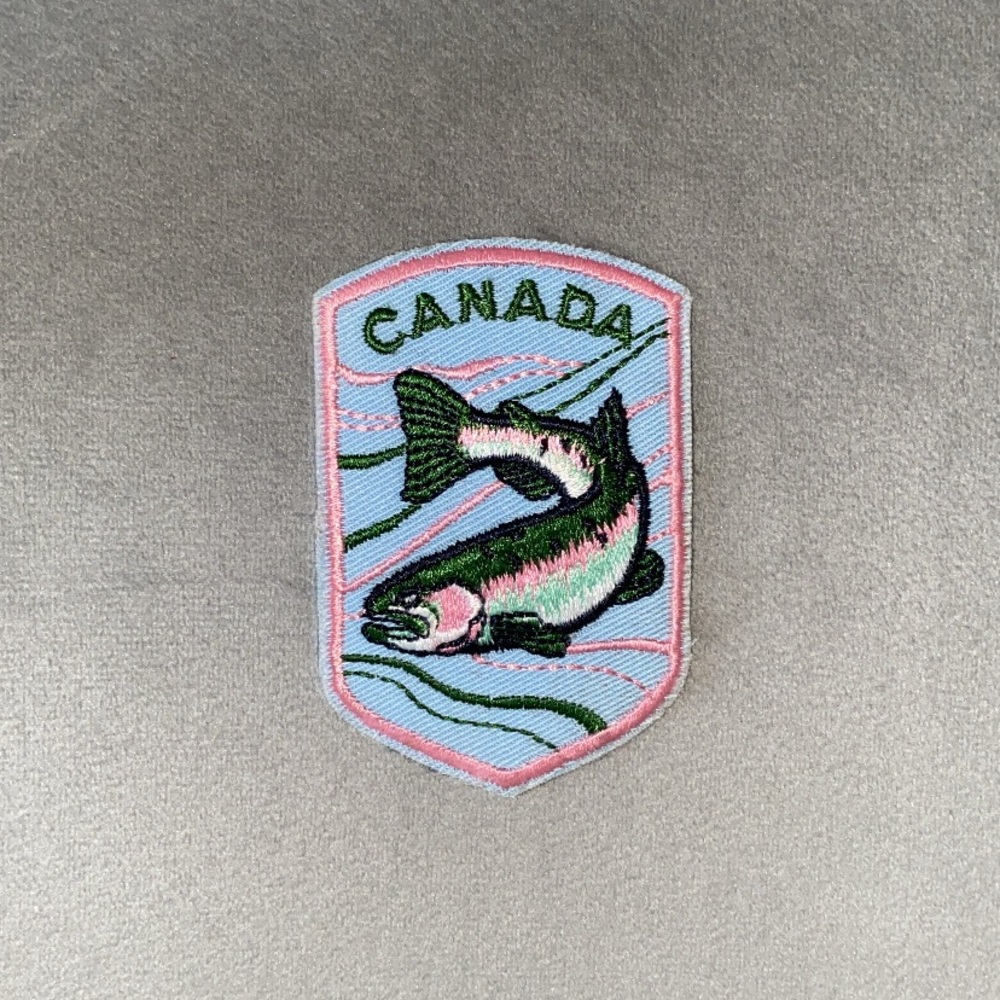 CANADA Fishing Embroidered Patch